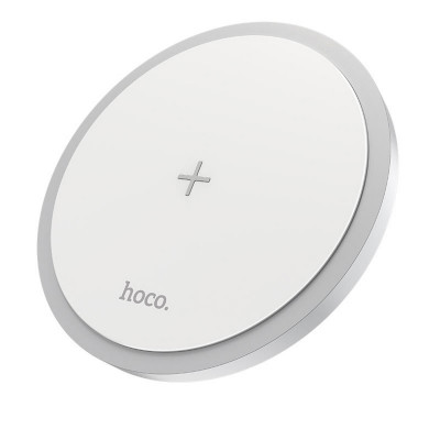 Бездротовий зарядний пристрій HOCO CW26 Powerful 15W wireless fast charger White - изображение 1
