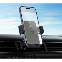 Автотримач для телефона з БЗП BOROFONE BH220 Leader automatic induction wireless fast charging car holder(air outlet) Black Gray (Цвет Black-Gray) - фото № 7