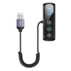 Bluetooth ресивер Usams US-SJ503 Car Digital Display FM Wireless Audio Receiver Black