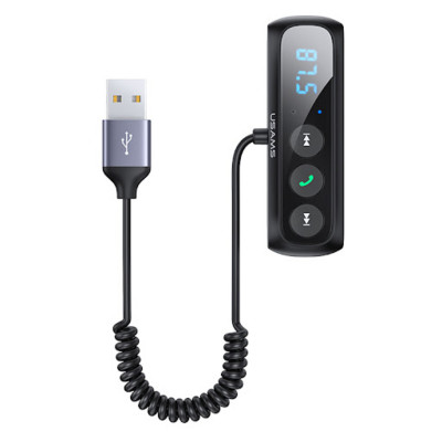 Bluetooth ресивер Usams US-SJ503 Car Digital Display FM Wireless Audio Receiver Black - зображення 1