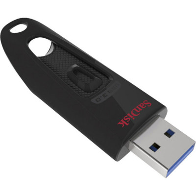 Flash SanDisk USB 3.0 Ultra 64Gb (130Mb/s) Black (SDCZ48-064G-U46) - зображення 1