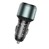 Автомобільний зарядний пристрій HOCO NZ9 Galloper 95W three-port(2C1A) car charger Black (Цвет 7073) - фото № 6