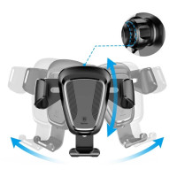 Автотримач для телефона Baseus Gravity Car Mount Black (Колір Черный) - фото № 8