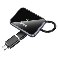 Адаптер HOCO HU1 Way car wireless CarPlay adapter Metal Gray (Цвет Black) - фото № 5