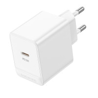 Мережевий зарядний пристрій BOROFONE BAS13A Erudite single port PD20W charger(EU) White (Колір Білий) - фото № 3