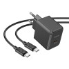 Мережевий зарядний пристрій HOCO CS13A Ocean single port PD20W charger set(Type-C to Type-C) Black (7073)- № 3