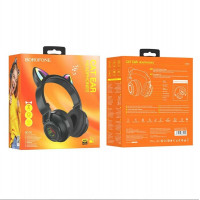 Бездротові навушники BOROFONE BO18 Cat ear BT headphones Black (Колір Черный) - фото № 4