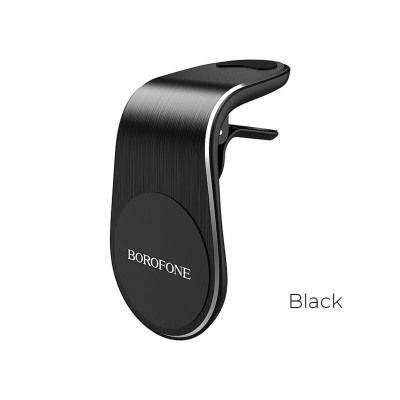 Тримач для мобільного BOROFONE BH10 Air outlet magnetic in-car holder Black (BH10B) - зображення 1
