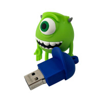 Флеш-накопичувач Wibrand USB 2.0 Mike Wazowski 16Gb Green (Колір Зелёный) - фото № 5
