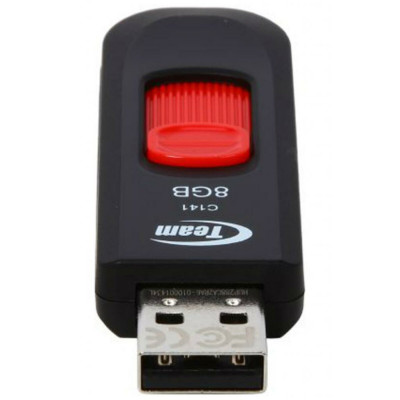 Flash Team USB 2.0 C141 8Gb Black-Red - изображение 2