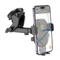 Автотримач для телефона BOROFONE BH93 Grand one-button car holder(center console) Black (Цвет Черный) - фото № 6