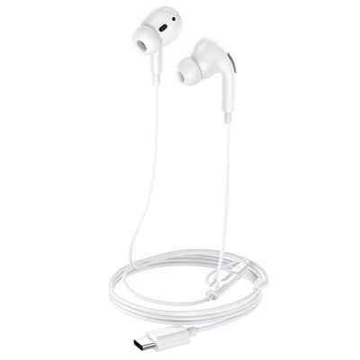 Навушники HOCO M1 Pro Original series earphones for Type-C White (6931474728593) - зображення 1