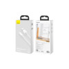 Кабель Baseus Simple Wisdom Data Cable Kit USB to Micro 2.1A (2PCS/Set）1.5m White (Белый)- № 4