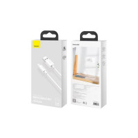 Кабель Baseus Simple Wisdom Data Cable Kit USB to Micro 2.1A (2PCS/Set）1.5m White (Колір Белый) - фото № 4