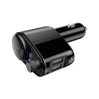 АЗП з FM-модулятором Baseus S-06 Car Bluetooth MP3 Player Black (Колір Черный) - фото № 2