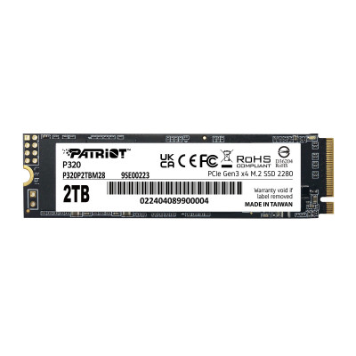 SSD M.2 Patriot P320 2TB NVMe 2280 Gen3.0 x4 3D TLC - изображение 1
