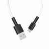 Кабель BOROFONE BX31 USB to Type-C 3A, 1m, silicone, TPE connectors, White (7068)- № 2