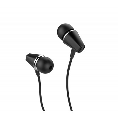 Навушники HOCO M34 honor music universal earphones with microphone Black (6957531078456) - изображение 1