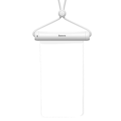 Водонепроникний чохол для моб.тел Baseus Cylinder Slide-cover Waterproof Bag Pro White (FMYT000002) - зображення 1