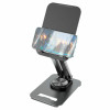 Тримач для мобільного HOCO PH48 Fun dual axis 360 rotating tablet desktop holder Black (Black)- № 3