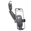 Тримач для мобільного HOCO H17 Waves rearview mirror car holder Black (Черный)- № 4
