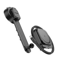 Автотримач для телефона HOCO HW29 Totem ring magnetic wireless fast charging car holder (center console) Black Metal Gray (Цвет Black Metal Gray) - фото № 4
