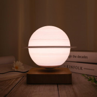 Магнітна левітаційна лампа HCNT Levitating Lamp Saturn Dark Wood Grain (Цвет Dark Wood Grain) - фото № 4