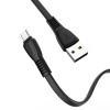 Кабель HOCO X40 USB to Micro 2.4A, 1м, TPE, разъемы TPE, Черный (6931474711670)