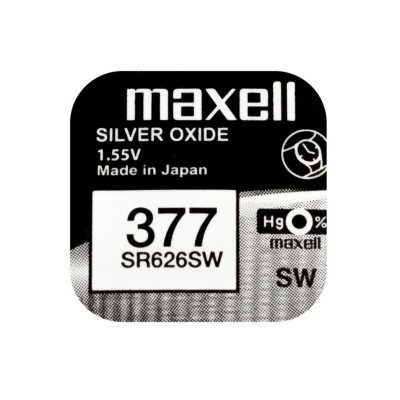 Батарейка MAXELL SR626SW 1PC EU MF (377) A 1шт (M-18292000) (4902580132248) - зображення 1