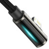Кабель Baseus Legend Series Elbow Кабель для быстрой зарядки данных USB to iP 2.4A 1 м Черный (CALCS-01) - изображение 4