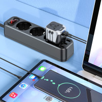 УЗП HOCO AC5 Level dual port universal conversion charger Black (Цвет 7073) - фото № 8