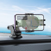 Автотримач для телефона BOROFONE BH93 Grand one-button car holder(center console) Black (Черный)- № 7