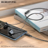 Навушники BOROFONE BM78 Blue sea metal universal earphones with mic Metal Gray - изображение 4