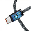 Кабель Baseus Dynamic Series Fast Charging Data Cable Type-C to Type-C 100W 2m Slate Gray (Slate Gray)- № 4