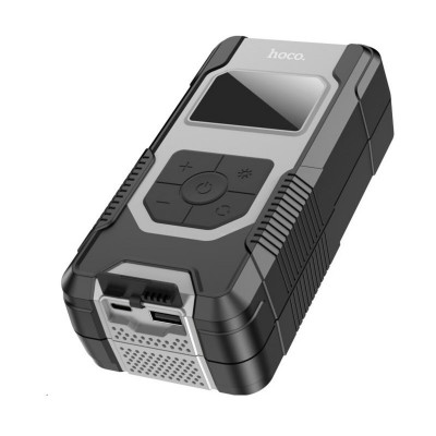 Автомобільний насос HOCO DPH04 Car portable smart air pump Black - зображення 3