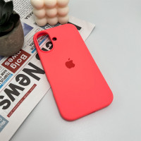 Чохол для смартфона Silicone Full Case AA Open Cam for Apple iPhone 16 50,Pink Orange (Цвет Pink-Orange) - фото № 4
