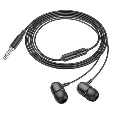 Навушники BOROFONE BM77 Ascending universal headset with microphone Black (BM77B) - изображение 1