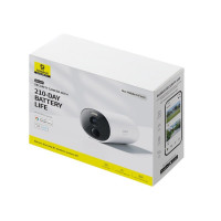 IP-камера відеоспостереження Baseus Security B1 Outdoor Camera 2K White (Колір 7068) - фото № 2