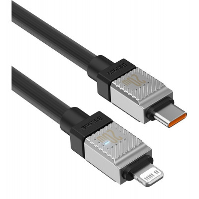 Кабель Baseus CoolPlay Series Fast Charging Cable Type-C to iP 20W 2m Black - изображение 3