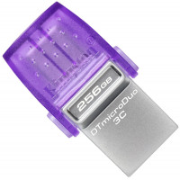 Флеш-накопичувач Kingston USB 3.2 DT microDuo 3C 256GB (Type-A/Type-C) (200Mb/s)  - фото № 2