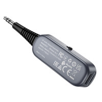 Bluetooth-ресивер BOROFONE BC51 Clear way AUX BT audio receiver/transmitter Metal Grey (Колір Metal Gray) - фото № 7