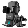 Тримач для мобільного з БЗП HOCO S35 Smart alignment wireless charging car holder Black k41673 - № 1 Тримач для мобільного з БЗП HOCO S35 Smart alignment wireless charging car holder Black (Черный) Hoco - № 1