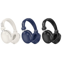 Бездротові навушники BOROFONE BO33 Melody BT headphones Blue (Цвет Синий) - фото № 3