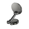 Автотримач для телефона BOROFONE BH126 Ascenso folding rotating car holder (center console) Metal Grey (Metal Gray)- № 5