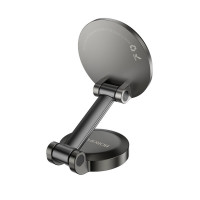 Автотримач для телефона BOROFONE BH126 Ascenso folding rotating car holder (center console) Metal Grey (Колір Metal Gray) - фото № 5