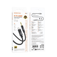 Перехідник BOROFONE BL22 Dignity digital audio conversion cable iP Black (Цвет 7073) - фото № 2