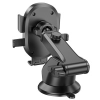 Автотримач для телефона BOROFONE BH93 Grand one-button car holder(center console) Black (Цвет Черный) - фото № 3