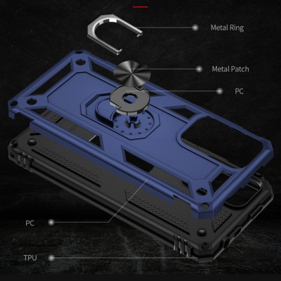 Чохол для смартфона Cosmic Robot Ring for Xiaomi Redmi Note 11/Note 11S Blue (RobotXRN11Blue) - зображення 6