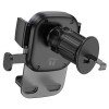 Автотримач для телефона BOROFONE BH120 Delightful one-button car holder (air outlet) Black Gray (Black-Gray)- № 5