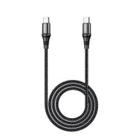 Кабель HOCO X50 Type-C to Type-C Exquisito 100W charging data cable(L=2M) Black (Цвет 7073) - фото № 3